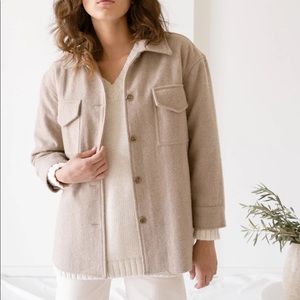 Laude the Label Wool shirt jacket NWT